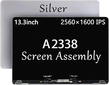 Apple MacBook Pro 13" Retina M1 A2338 2020 LCD assembly stříbrný displej