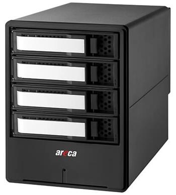 Areca 8050T3U 4 bay Thunderbolt 3 + USB 3.2 RAID box na 4 disky SATA/SAS, HW RAID
