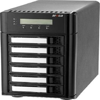 Areca 8050T5U 6bay Thunderbolt 5 RAID box na 6 disků SATA/SAS, HW RAID