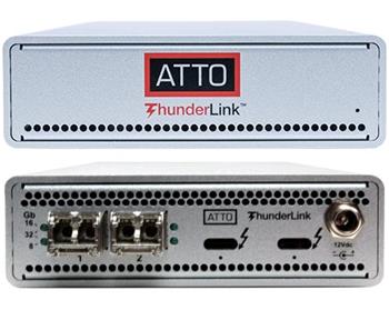 ATTO ThunderLink TLFC 3162 - 2 x Thunderbolt 3 na 2 x Fibre Channel 16Gb/s TLFC-3162-DE0