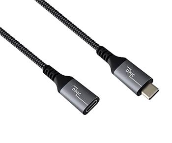 DINIC Prodlužovací kabel USB 4.0 - typ C samec na typ C samice, 1 m