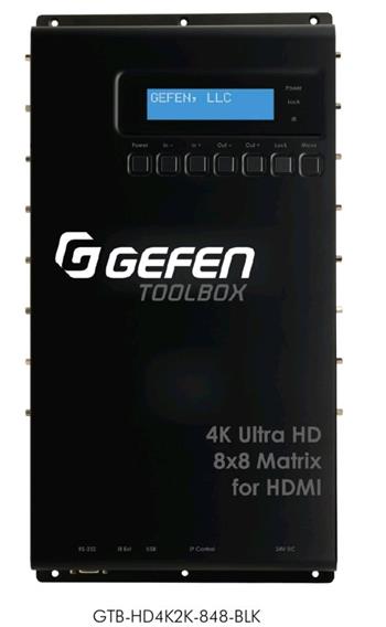 GefenToolBox 4K ultra HD 8x8 Matrix pro HDMI matice 8x8 rozlišení až po 4K