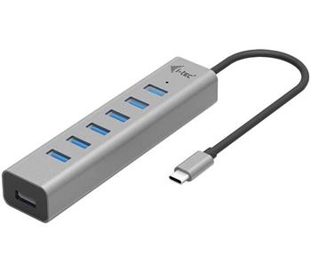 i-tec USB-C HUB, 7x USB 3.2 Gen 1 "A" USB 3.0 kompaktní a elegantní design