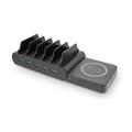 LMP DuoCharge 5+1 Port 150 W GaN nabíjecí stanice s Qi2 nabíjecí podložka iPhone, iPad , Apple Watch 