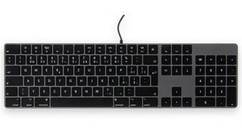 LMP USB-C Keyboard s numerickou klávesnicí pro Apple space gray , drátová klávesnice - CZ český layout