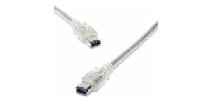 Mac Power FireWire kabel 6-6 10m , transparentní - MP-FW66-10M-TR