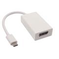 MacPower USB-C 3.1 typ C na Display port (M/F) 4K adaptér pro monitor, TV nebo projektor pro Apple