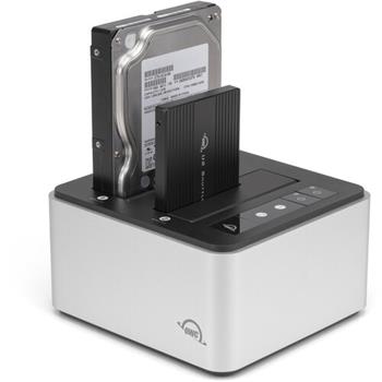 OWC Drive Dock U.2 USB-C (10 Gb/s) se dvěma pozicemi pro 2,5palcové a 3,5palcové disky SATA a U.2 NVMe OWCTCDRVDCKSN