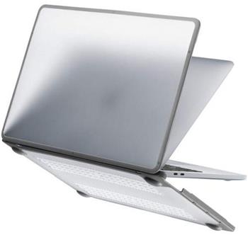 Pevný plastový obal pro Apple MacBook Air 13,6" A2681 M2 A3113 M3 A3240 M4 šedo-průhledný