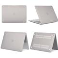 Pevný plastový obal pro Apple MacBook Air 13,6" M2 A2681 M3 A3113 M4 A3240 matná šedá 