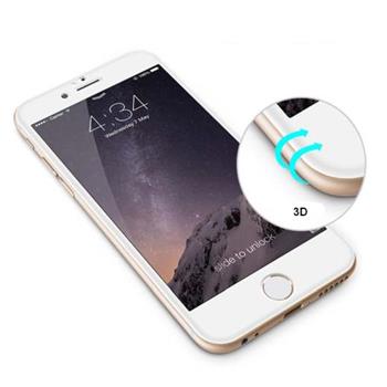 Tempered glass 3D white pro iPhone 6 / 6S - ochranné tvrzené sklo s 3D okraji pro iPhone 6/6S bílé