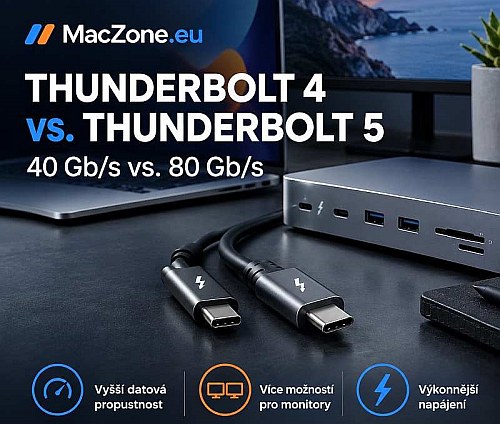 Thunderbolt 4 vs. Thunderbolt 5: Jaké jsou rozdíly a který standard zvolit?